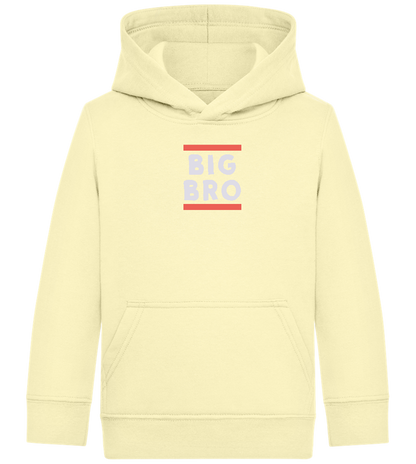 Big Bro Text Design - Comfort Kids Hoodie_AMARELO CLARO_front