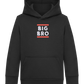 Big Bro Text Design - Comfort Kids Hoodie_BLACK_front