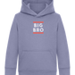 Big Bro Text Design - Comfort Kids Hoodie_BLUE_front