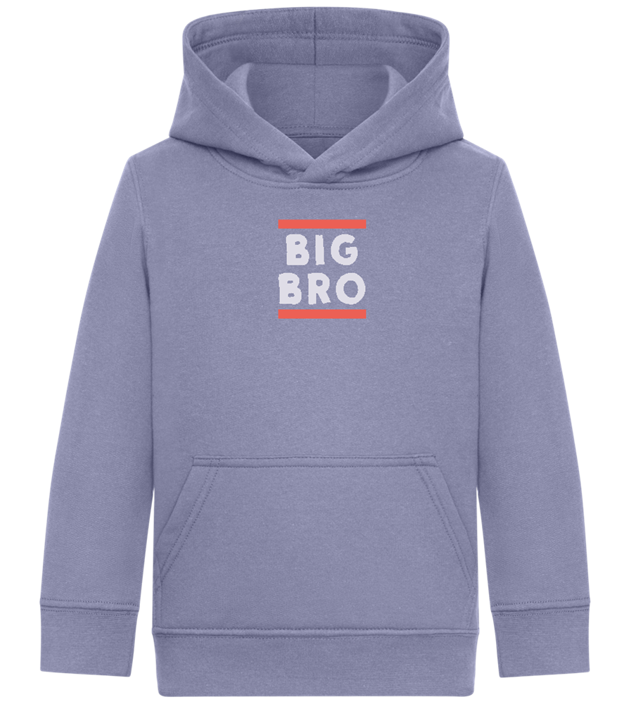 Big Bro Text Design - Comfort Kids Hoodie_BLUE_front