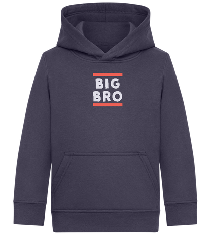 Big Bro Text Design - Comfort Kids Hoodie_FRENCH NAVY_front