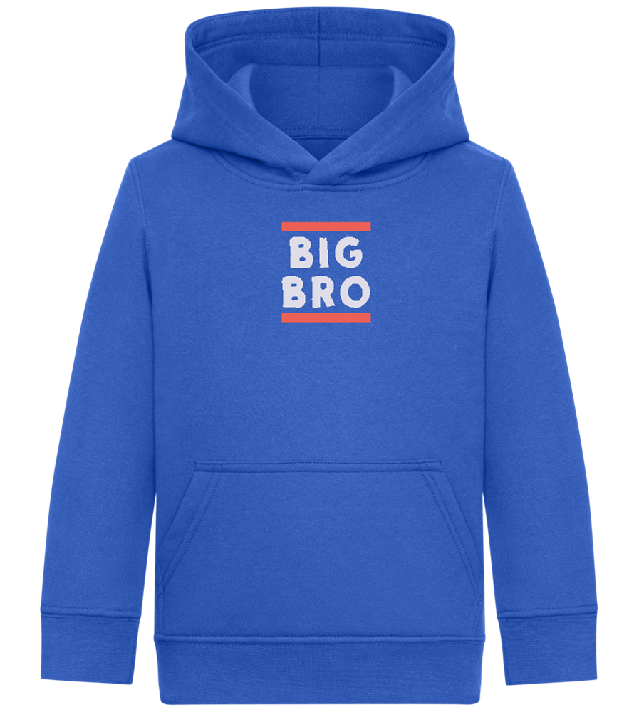 Big Bro Text Design - Comfort Kids Hoodie_ROYAL_front