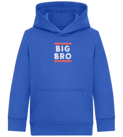 Big Bro Text Design - Comfort Kids Hoodie_ROYAL_front