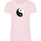 Yin Yang Design - Comfort women's fitted t-shirt_LIGHT PINK_front