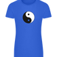 Yin Yang Design - Comfort women's fitted t-shirt_ROYAL_front