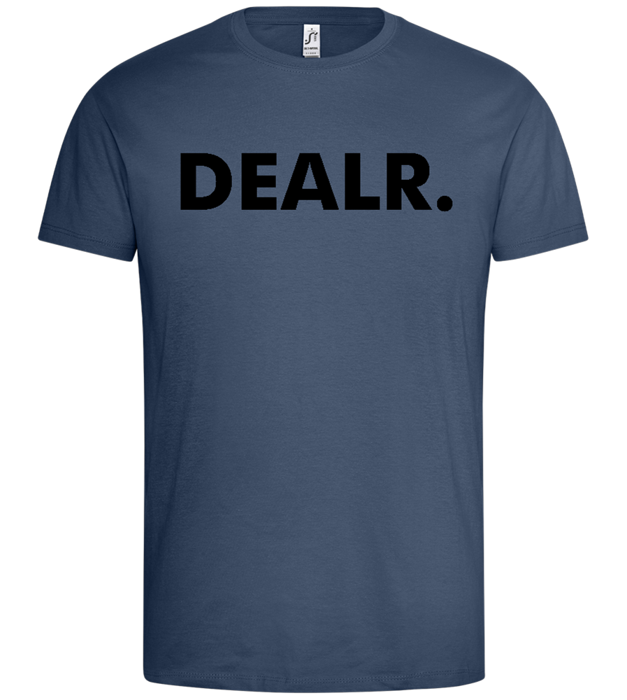 DEALR. Design - Premium men's t-shirt_DENIM_front