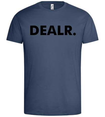 DEALR. Design - Premium men's t-shirt_DENIM_front