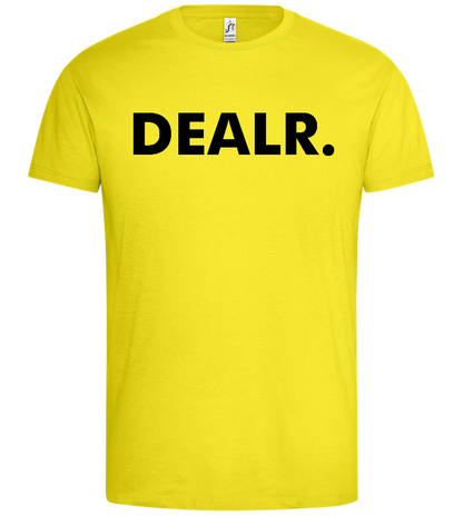 DEALR. Design - Premium men's t-shirt_LEMON_front