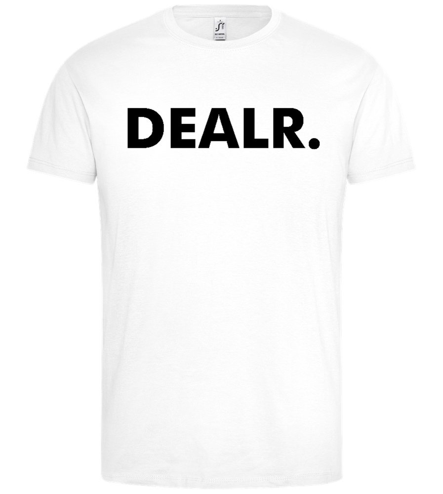 DEALR. Design - Premium men's t-shirt_WHITE_front