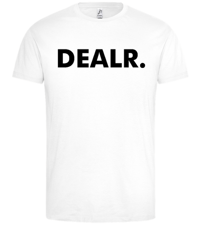 DEALR. Design - Premium men's t-shirt_WHITE_front