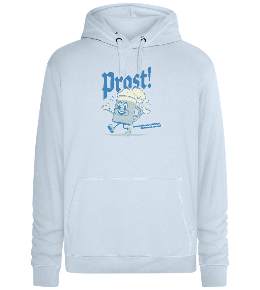 Prost Beer Design - Premium unisex hoodie_CREAMY BLUE_front