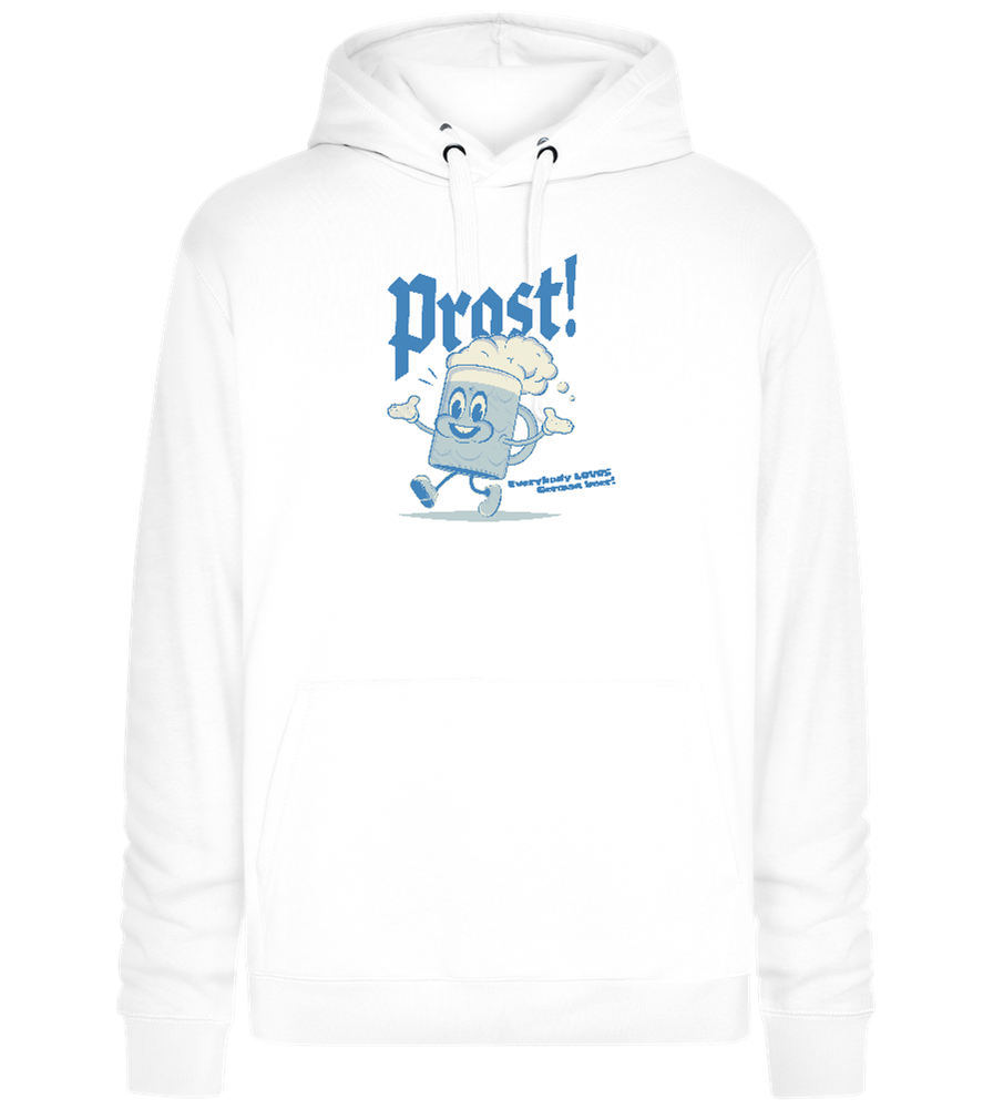 Prost Beer Design - Premium unisex hoodie_WHITE_front