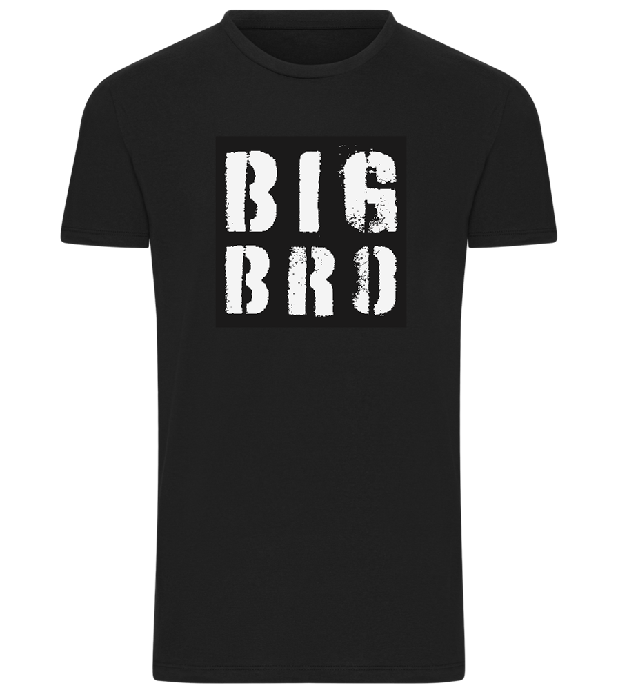 Big Bro Grunge Design - Comfort men's t-shirt_DEEP BLACK_front