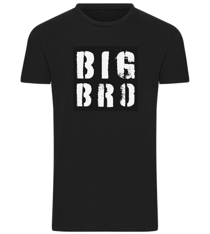 Big Bro Grunge Design - Comfort men's t-shirt_DEEP BLACK_front