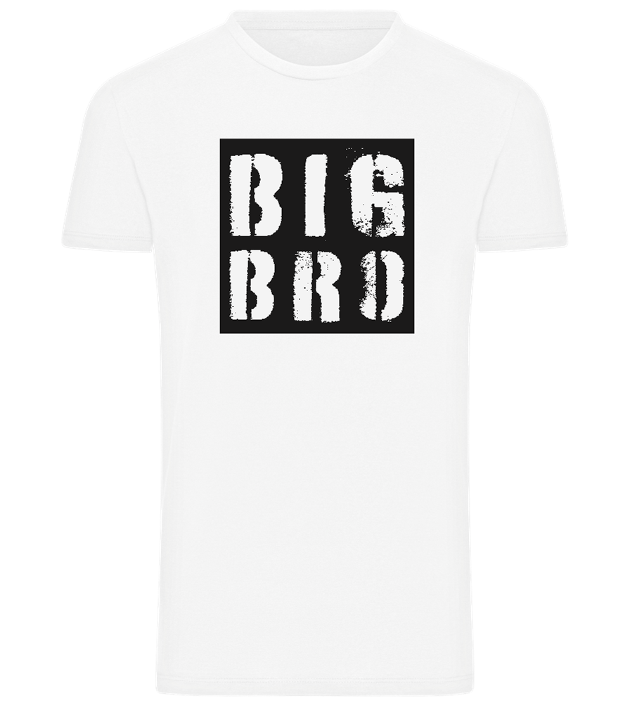 Big Bro Grunge Design - Comfort men's t-shirt_WHITE_front