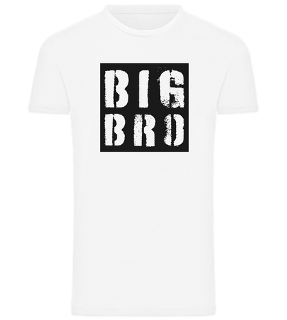 Big Bro Grunge Design - Comfort men's t-shirt_WHITE_front