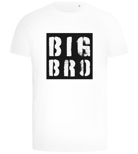 Big Bro Grunge Design - Comfort men's t-shirt_WHITE_front