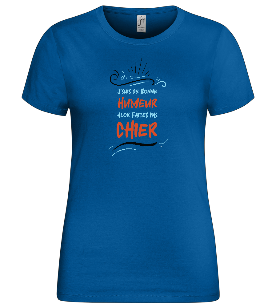 Mood Warning Design - Premium women's t-shirt_ROYAL_front