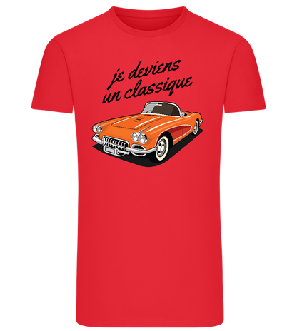 Becoming A Classic Design - Comfort men's fitted t-shirt_BRIGHT RED_front