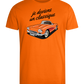 Becoming A Classic Design - Comfort men's fitted t-shirt_ORANGE_front