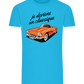 Becoming A Classic Design - Comfort men's fitted t-shirt_TURQUOISE_front