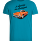 Becoming A Classic Design - Comfort men's fitted t-shirt_TURQUOISE_front