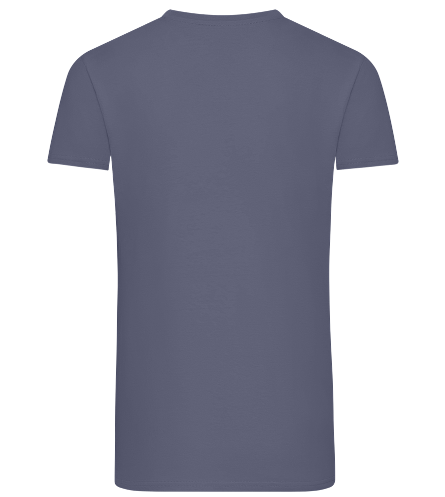 Becoming A Classic Design - Comfort men's fitted t-shirt_DENIM_back