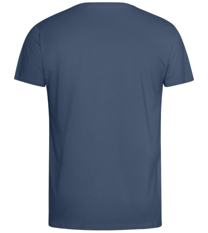 Becoming A Classic Design - Comfort men's fitted t-shirt_DENIM_back