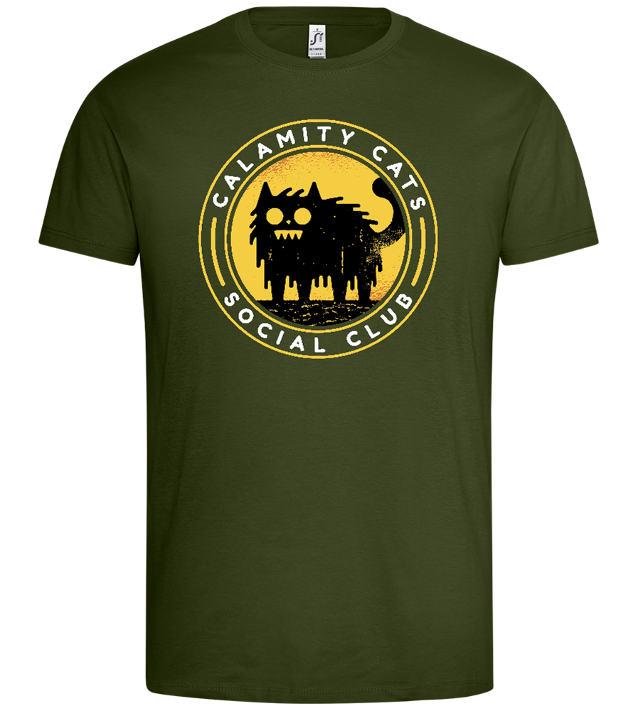 Calamity Cats Design - Premium men's t-shirt_ARMY_front