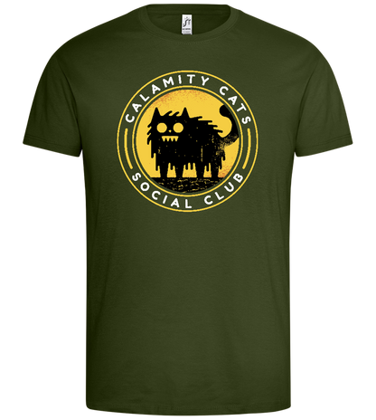 Calamity Cats Design - Premium men's t-shirt_ARMY_front