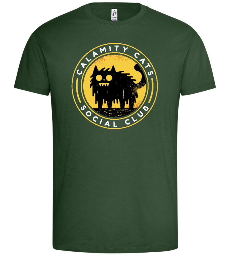 Calamity Cats Design - Premium men's t-shirt_GREEN BOTTLE_front