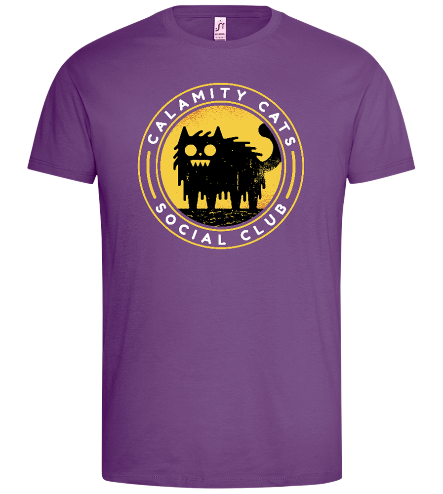 Calamity Cats Design - Premium men's t-shirt_LIGHT PURPLE_front