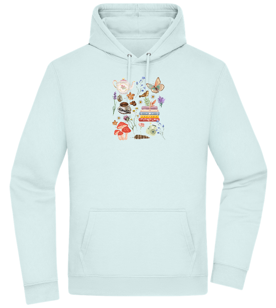 Autumn Vibes Design - Premium Essential Unisex Hoodie_ARCTIC BLUE_front