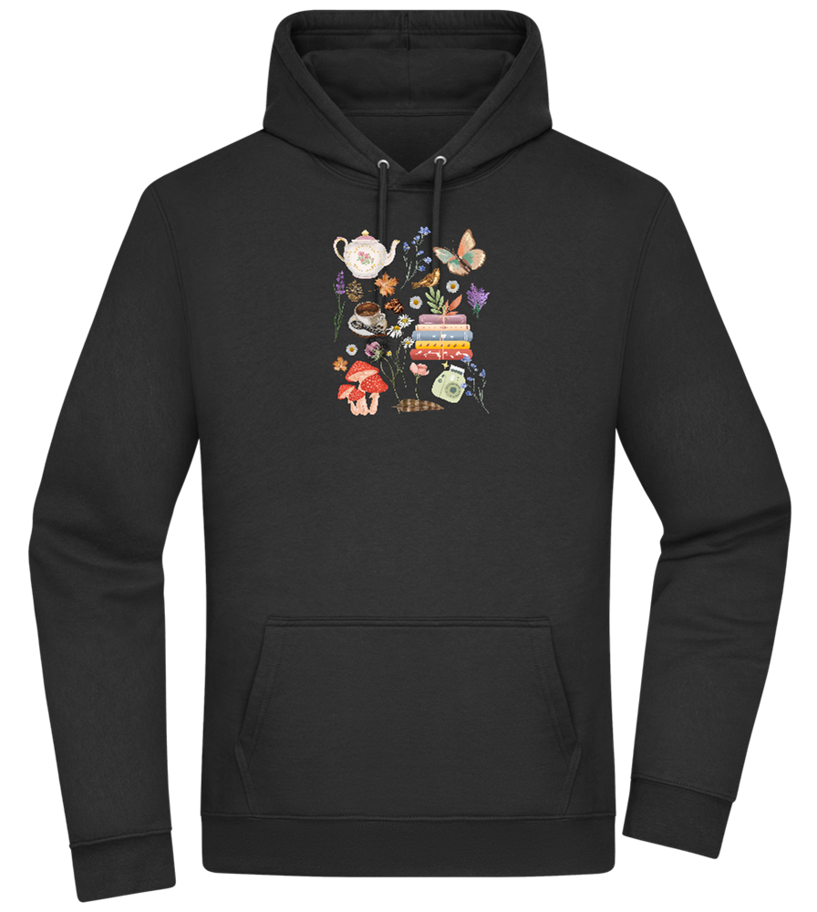 Autumn Vibes Design - Premium Essential Unisex Hoodie_BLACK_front