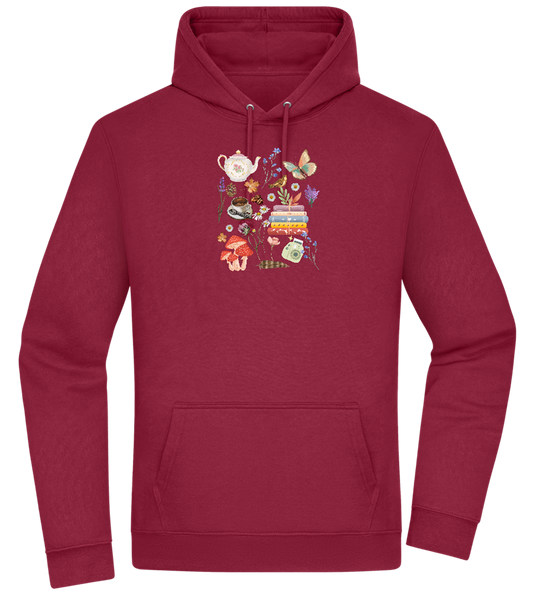 Autumn Vibes Design - Premium Essential Unisex Hoodie_BORDEAUX_front