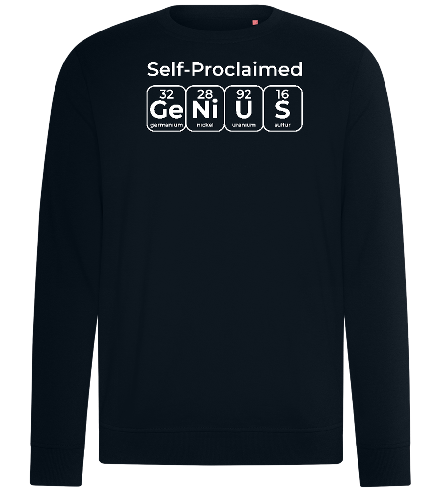 Genius Periodic Table Design - Comfort unisex sweater_BLACK_front