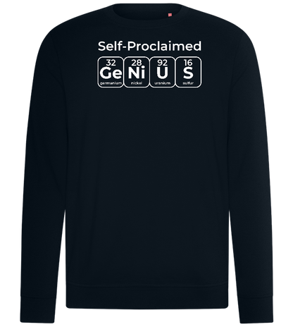 Genius Periodic Table Design - Comfort unisex sweater_BLACK_front