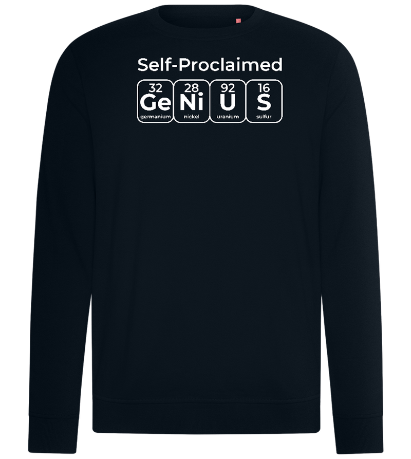 Genius Periodic Table Design - Comfort unisex sweater_BLACK_front