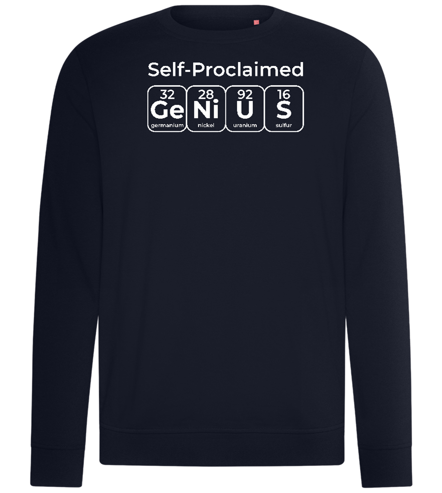 Genius Periodic Table Design - Comfort unisex sweater_FRENCH NAVY_front