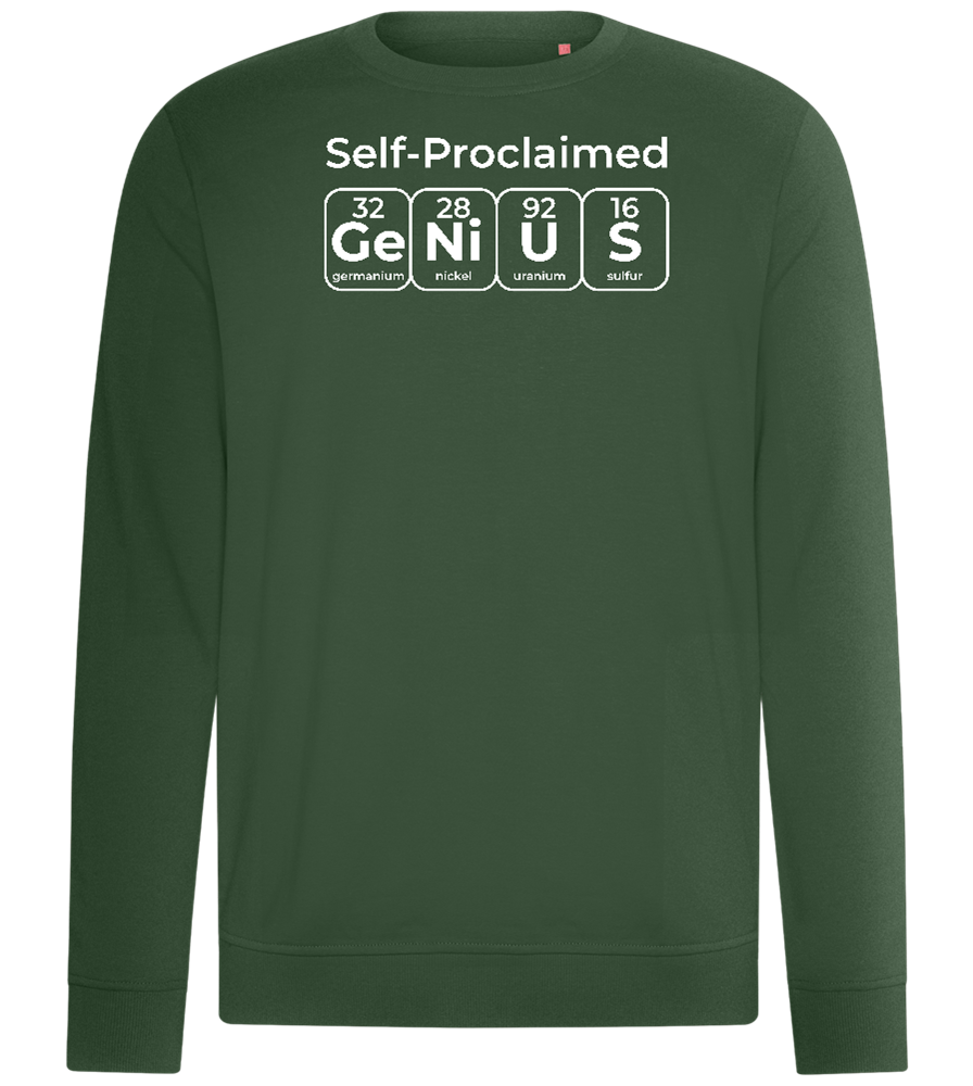 Genius Periodic Table Design - Comfort unisex sweater_GREEN BOTTLE_front