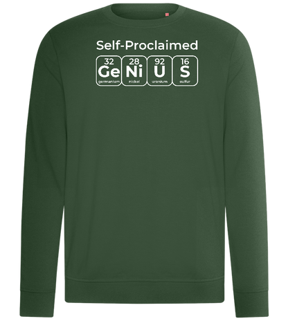 Genius Periodic Table Design - Comfort unisex sweater_GREEN BOTTLE_front