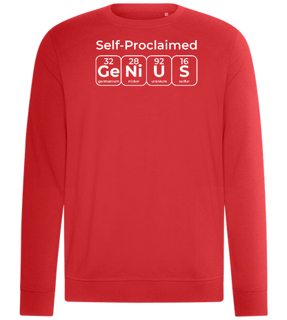 Genius Periodic Table Design - Comfort unisex sweater_RED_front