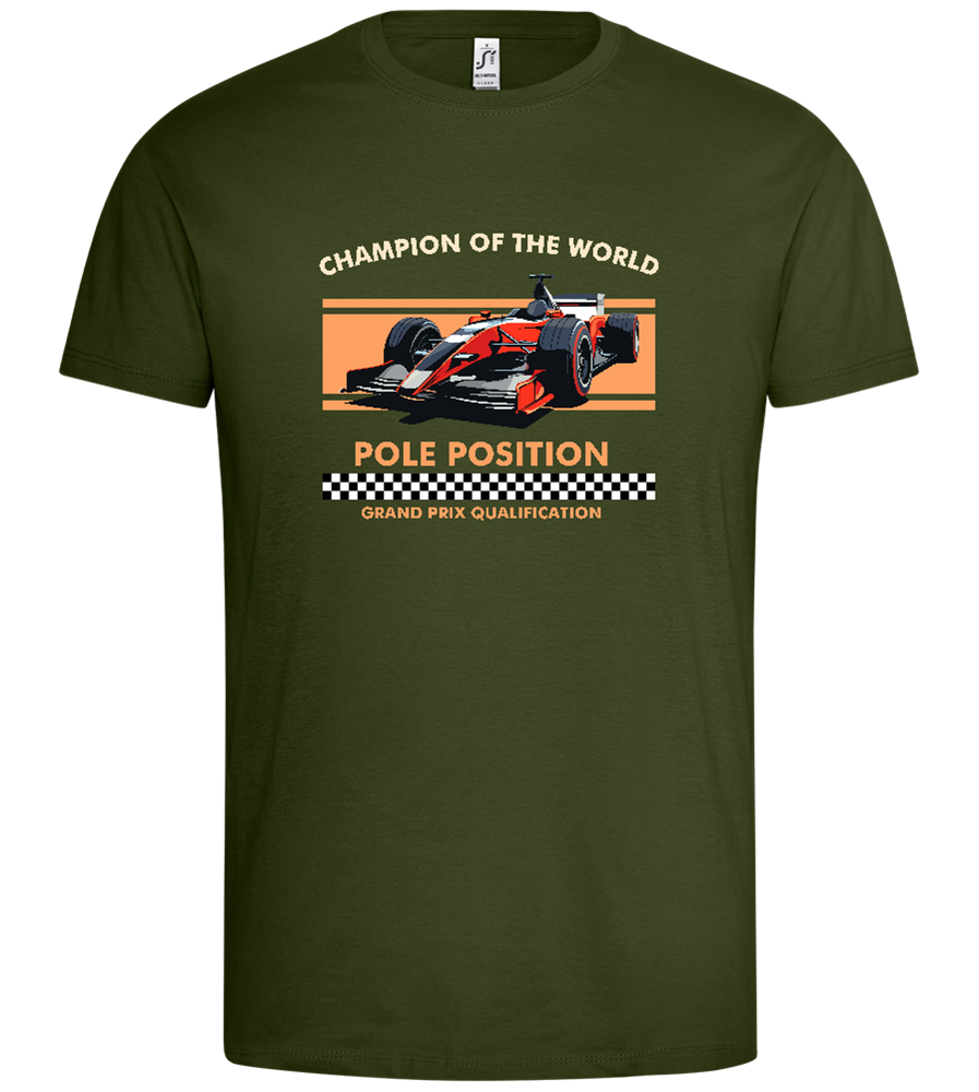 Champion of the World Design - Premium men's t-shirt_ARMY_front