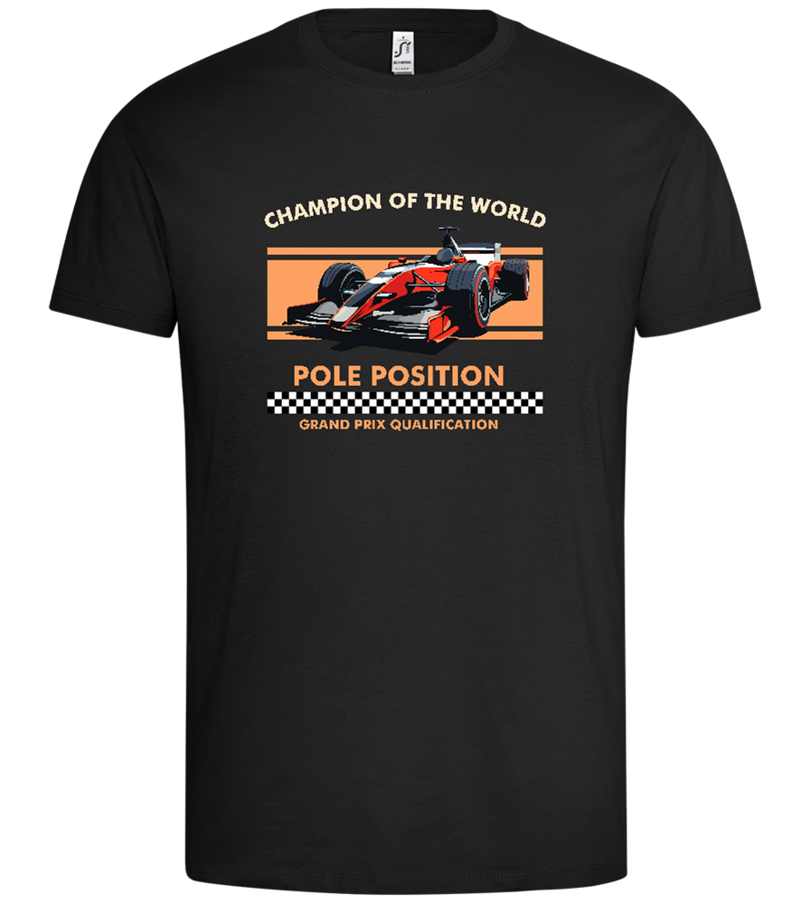 Champion of the World Design - Premium men's t-shirt_DEEP BLACK_front