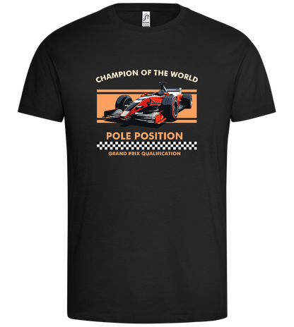 Champion of the World Design - Premium men's t-shirt_DEEP BLACK_front