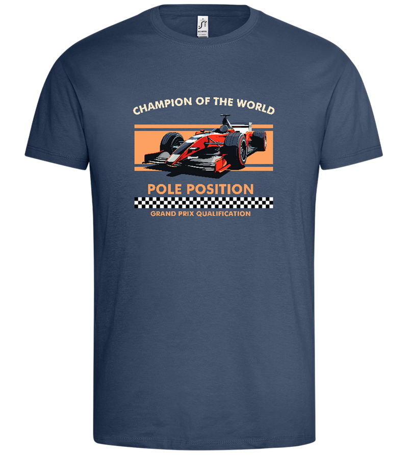 Champion of the World Design - Premium men's t-shirt_DENIM_front