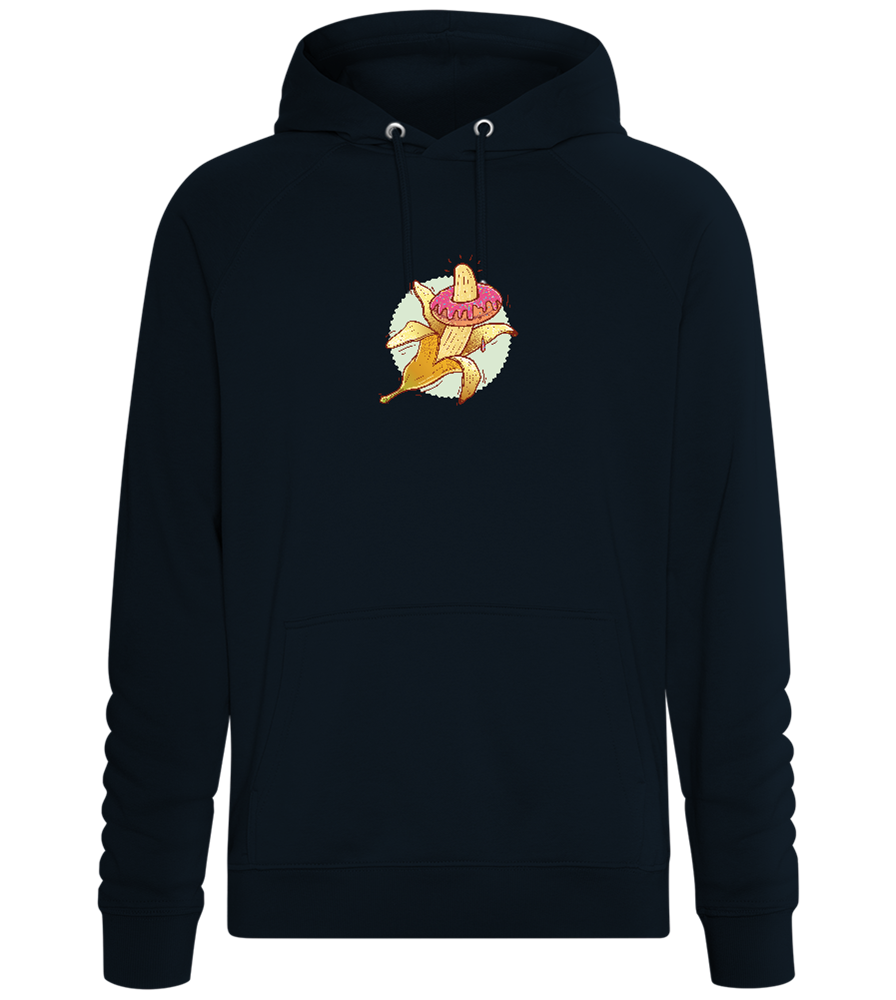 Banana Donut Design - Comfort unisex hoodie_BLACK_front