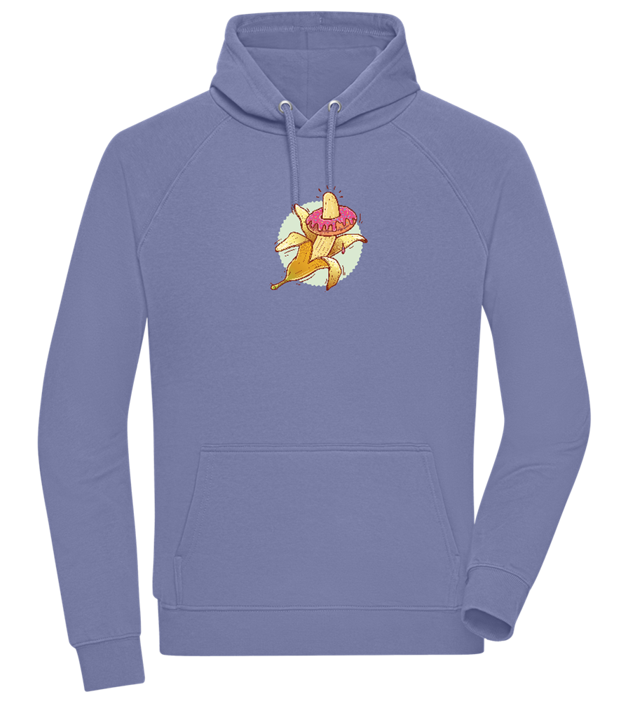 Banana Donut Design - Comfort unisex hoodie_BLUE_front