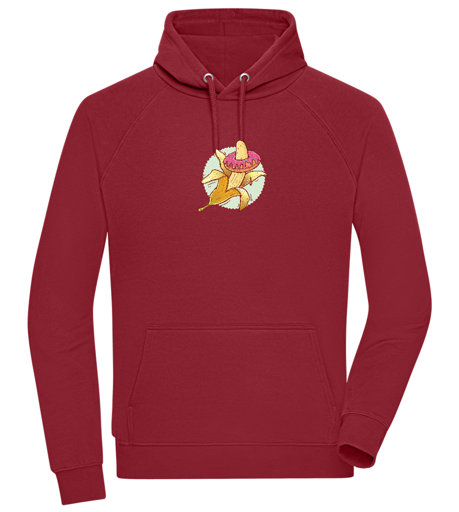 Banana Donut Design - Comfort unisex hoodie_BORDEAUX_front
