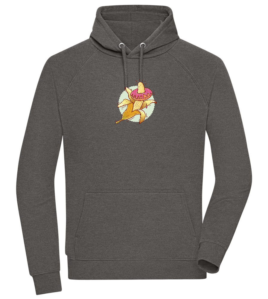 Banana Donut Design - Comfort unisex hoodie_CHARCOAL CHIN_front